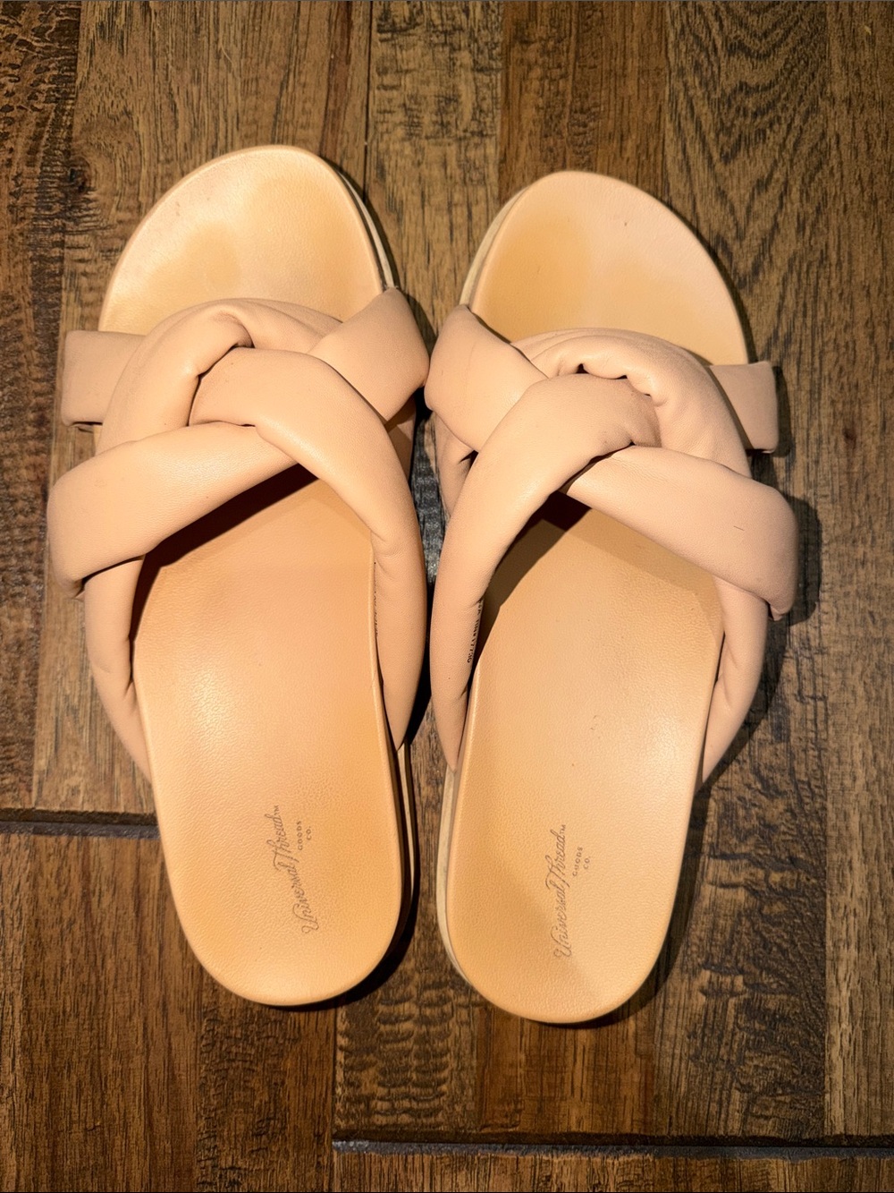 Universal Thread Braided Slide Sandals in Blush